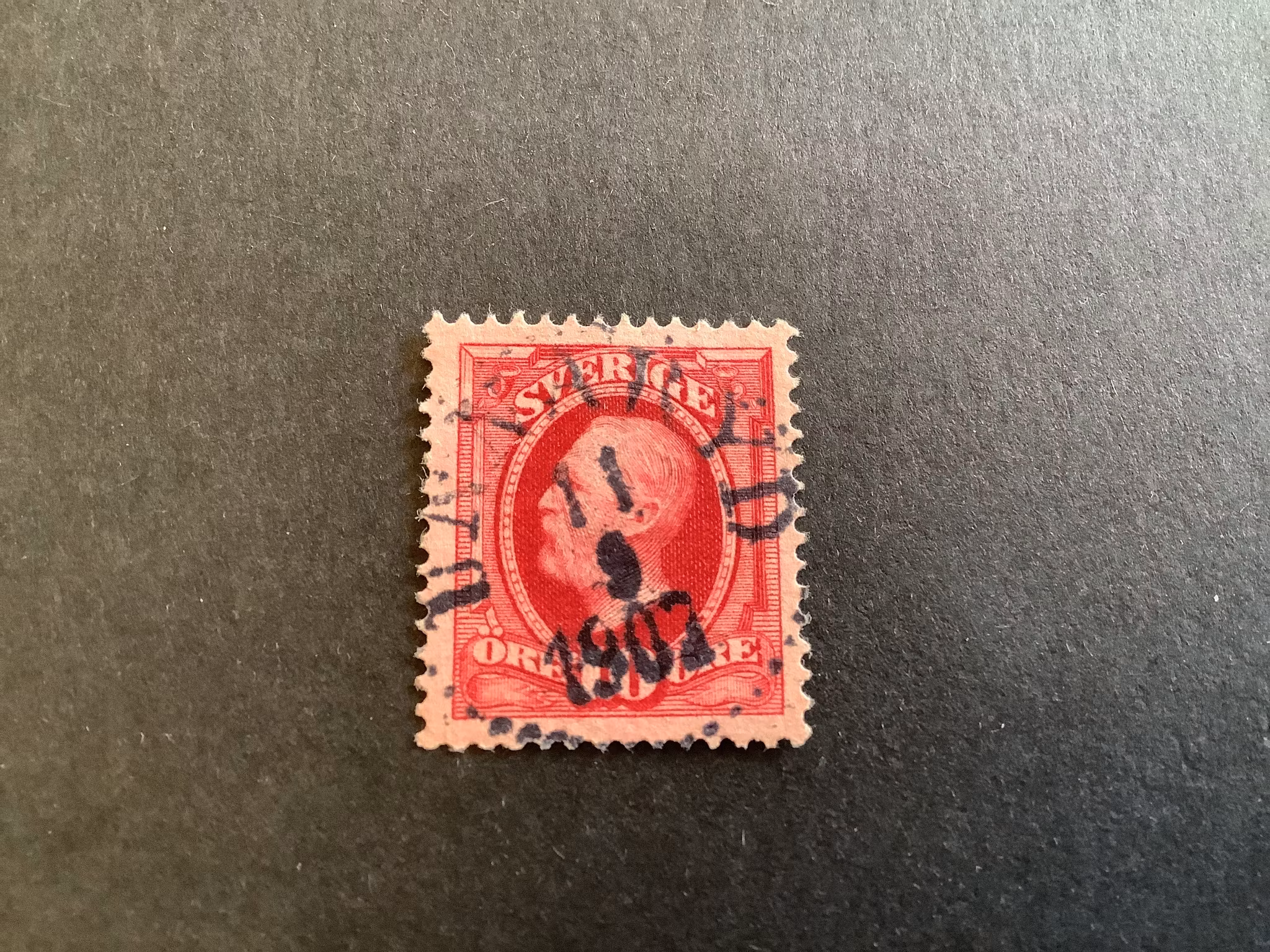 Oscar II facit nr 54 praktstämplat UNNARYD