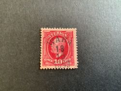 Oscar II facit nr 54 lyxstämplat WARA