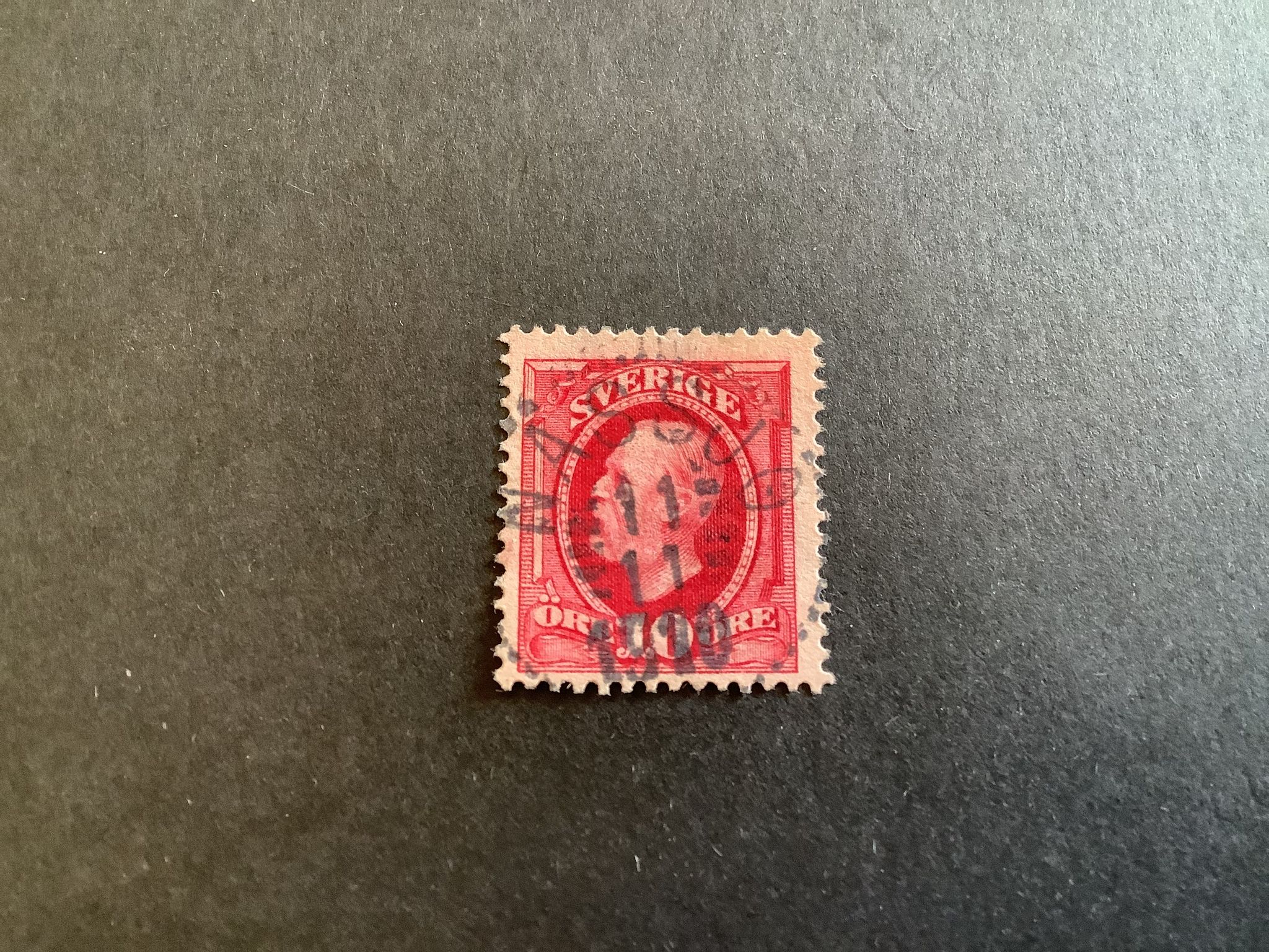 Oscar II facit nr 54 lyxstämplat NÄSSJÖ, kort tand