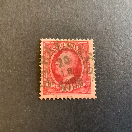 Oscar II facit nr 54 praktstämplat STRÅLSNÄS