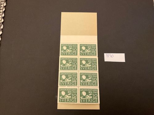 Världspostföreningen UPU 75 år postfriskt häfte