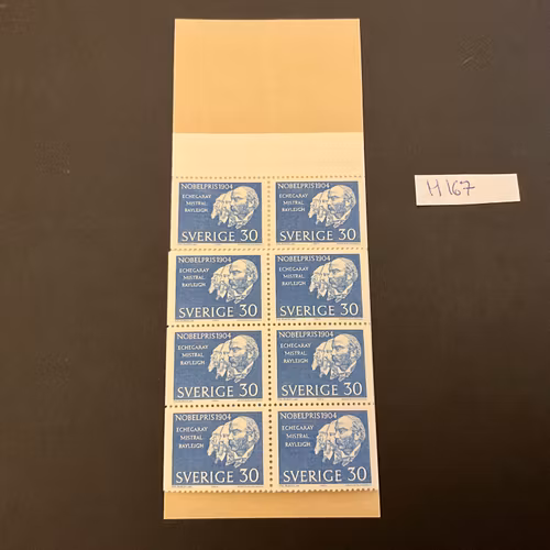 Nobelpris 1904 postfriskt häfte