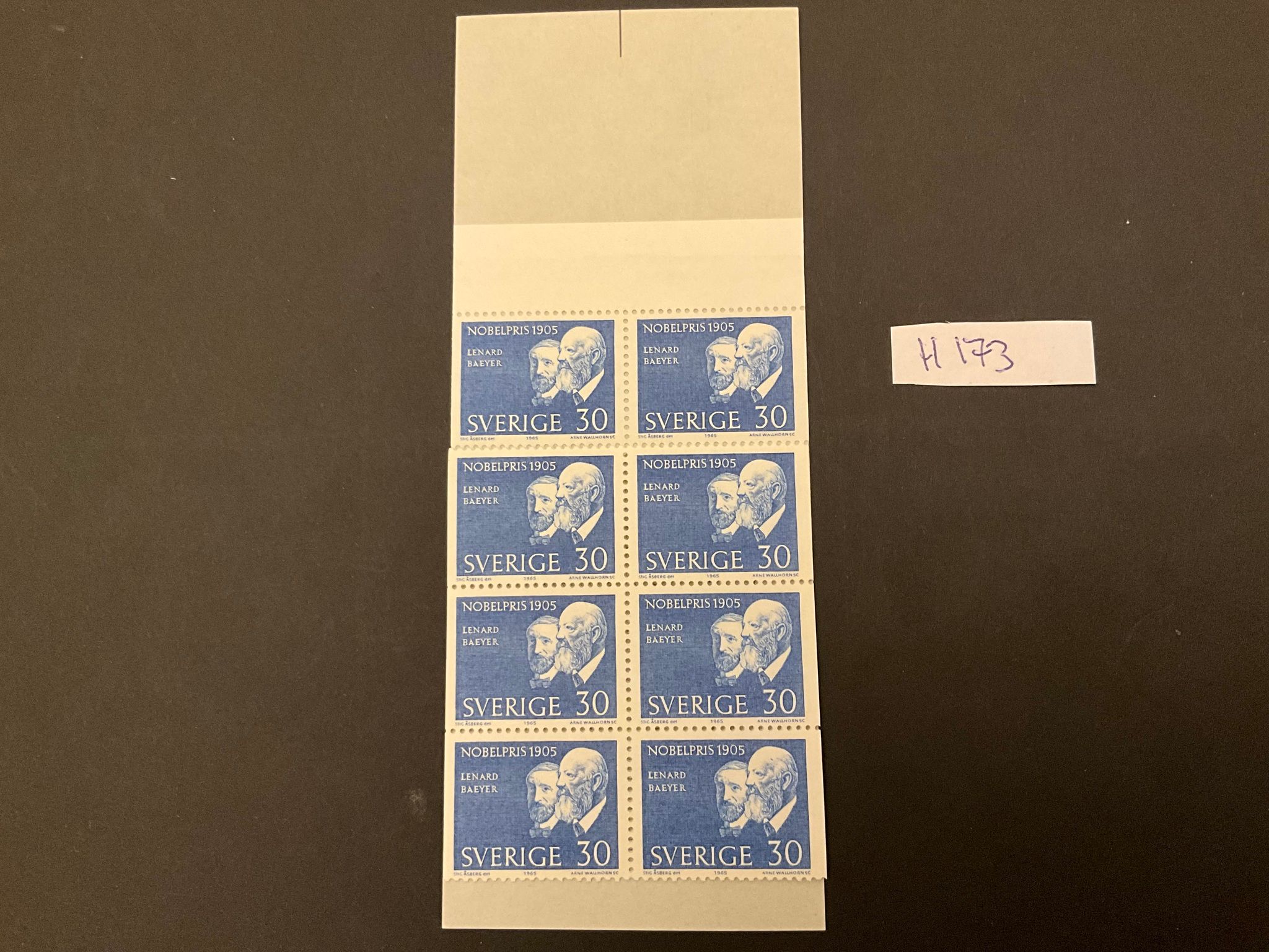 Nobelpris 1905 postfriskt häfte