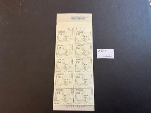 Bo Bergman postfriskt häfte, 10x55 öre