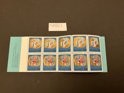 Medeltida bokmåleri med mitt hål postfriskt häfte.