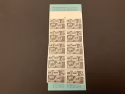 Nirden II 1969 postfriskt häfte med cylindersiffra