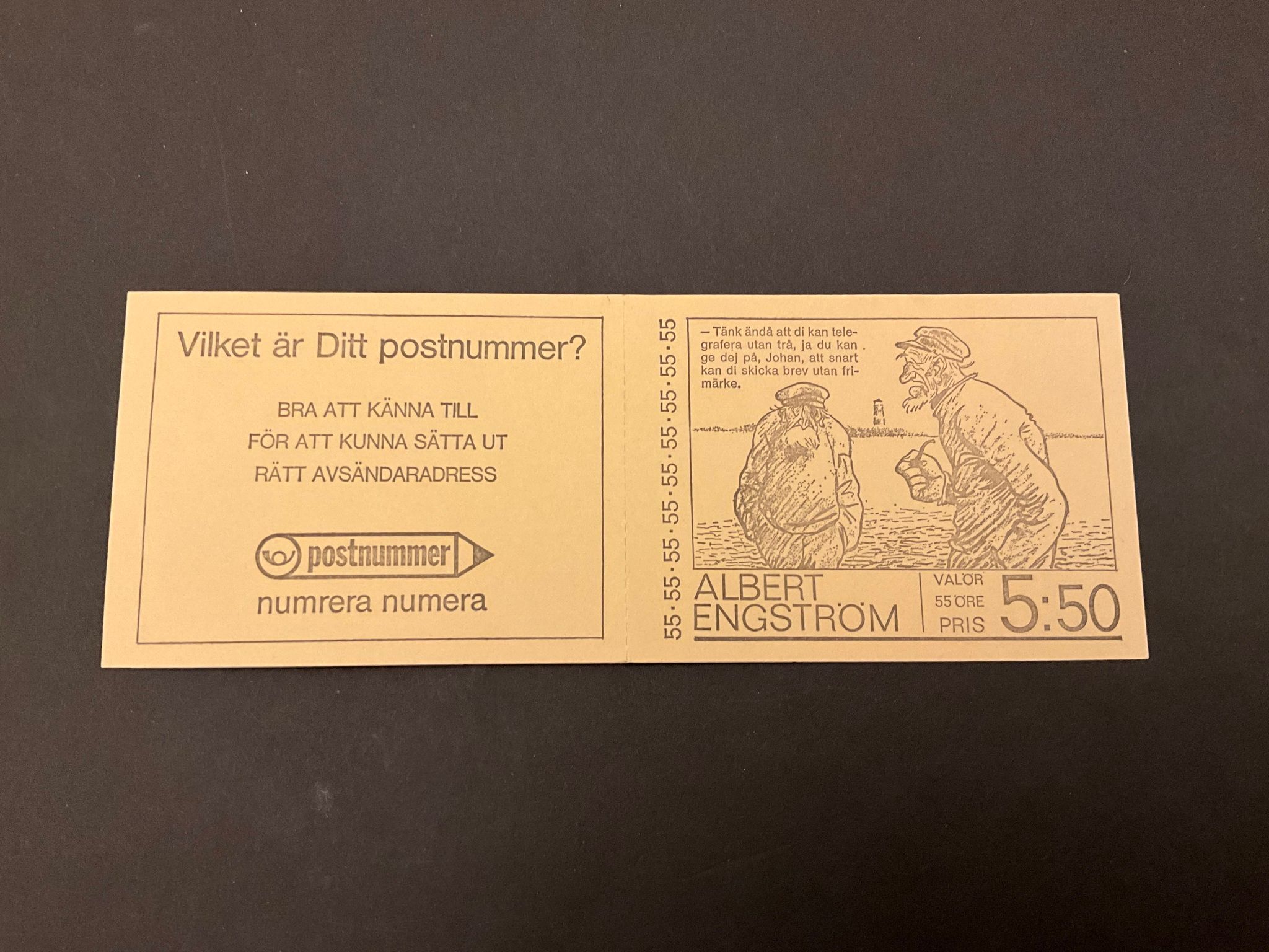 Albert Engström postfriskt häfte