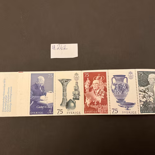 Gustaf VI Adolf 90 år postfriskt häfte