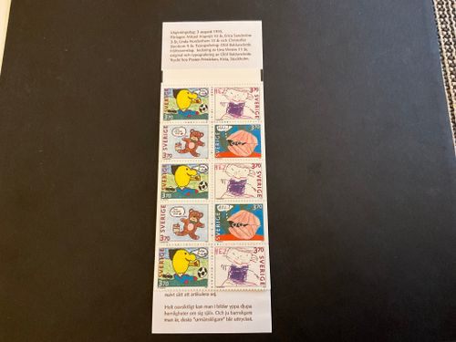 Hälsningsfrimärken 1995 postfriskt häfte
