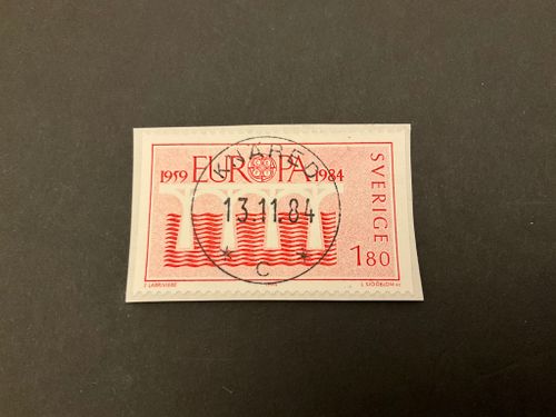 Europa XIII facit nr 1287  lyxstämplat KNÄRED