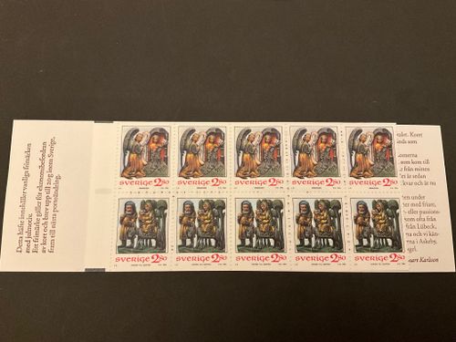 Inrikes julpost 1994 postfriskt häfte