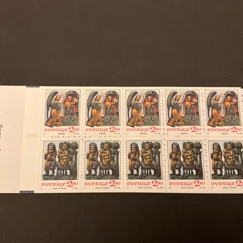 Inrikes julpost 1994 postfriskt häfte