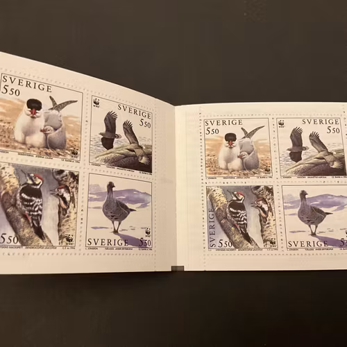 Skydda våra fåglar postfriskt häfte