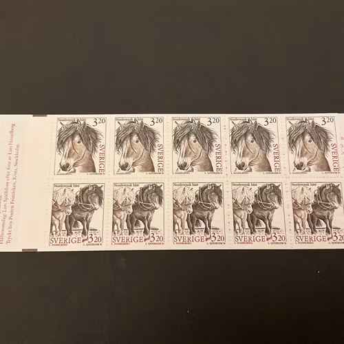 Lantdjur postfriskt häfte