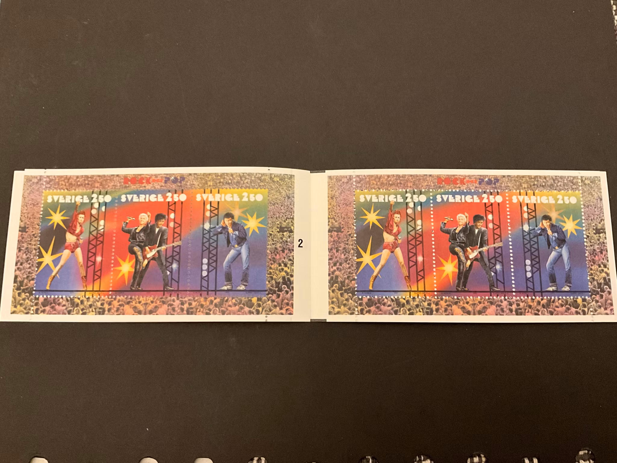 Rock och pop 1991 postfriskt häfte med cylindersiffra 2