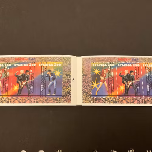 Rock och pop 1991 postfriskt häfte med cylindersiffra 2