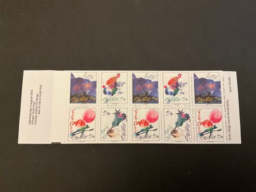 Hälsningsfrimärken 1993 postfriskt häfte