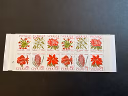 Inrikes julpost 1990 postfriskt häfte med cylindersiffra 2