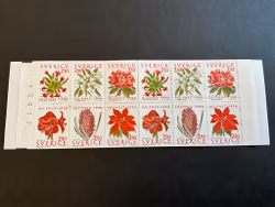 Inrikes julpost 1990 postfriskt häfte med kontrollnummer