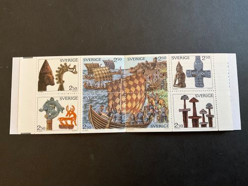 Vikingar postfriskt häfte med ryggtryck
