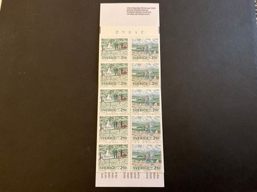 Nationalparker 2 1990 postfriskt häfte med kontrollnummer