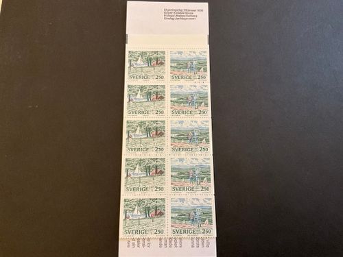 Nationalparker 2 1990 postfriskt häfte med ryggtryck