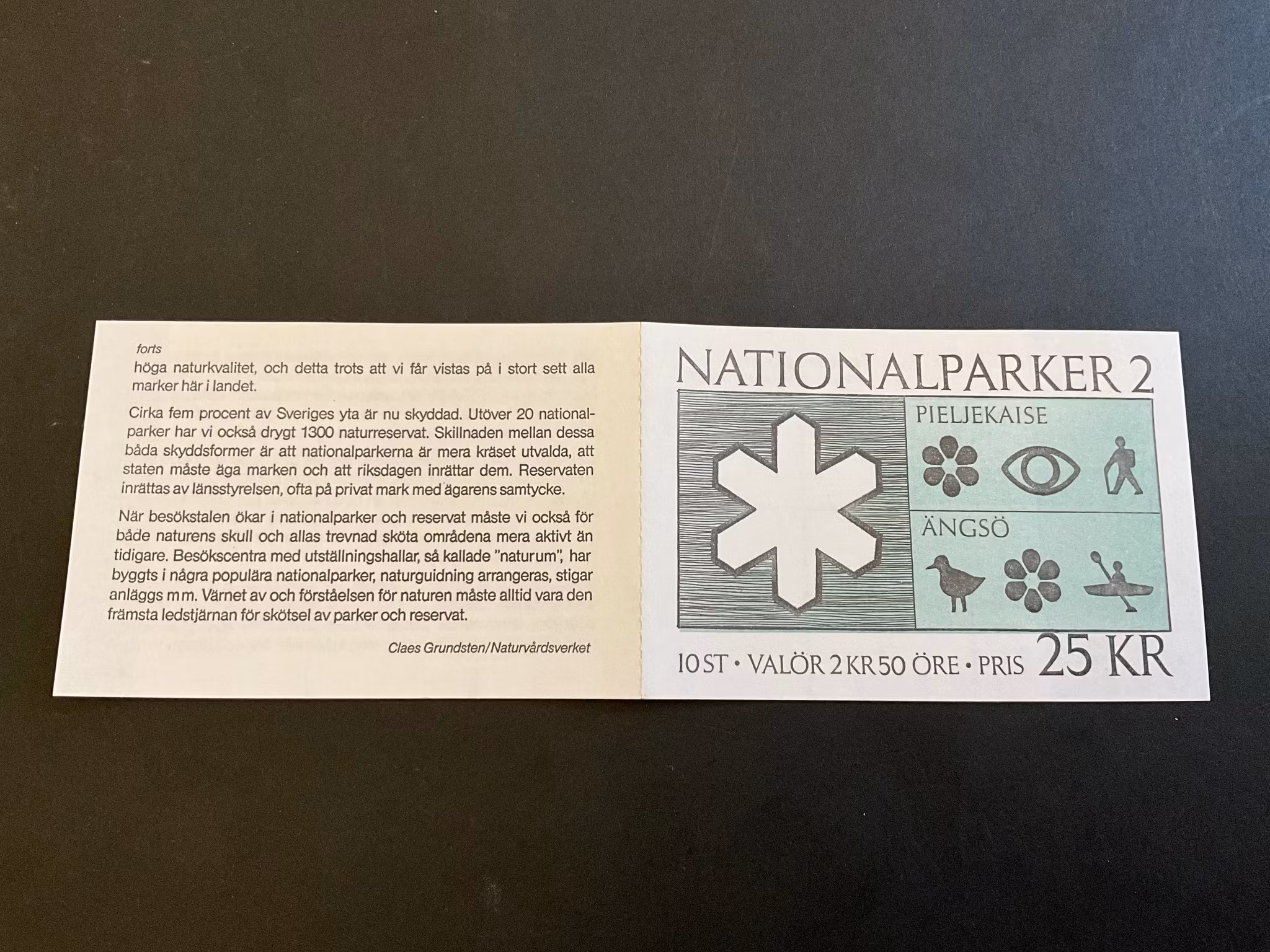 Nationalparker 2 1990 postfriskt häfte