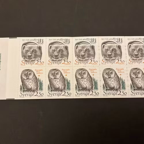 Djur i hotad miljö 1989 postfriskt häfte