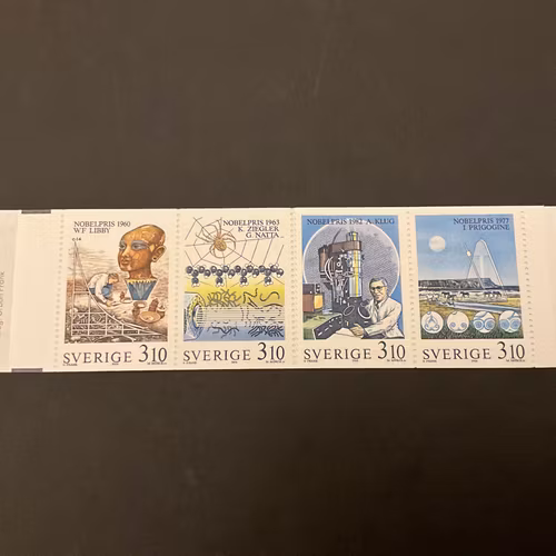 Nobelpristagare kemi 1988 postfriskt häfte