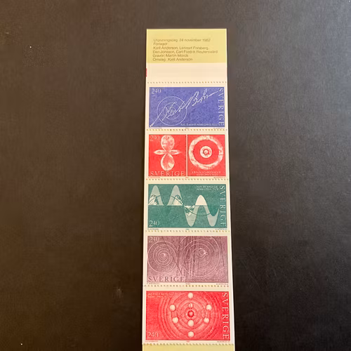 Nobelpristagare atomfysik 1982 postfriskt häfte