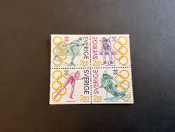 Olympiskt guld II 1992 facit nr 1722-1725 postfriskt block