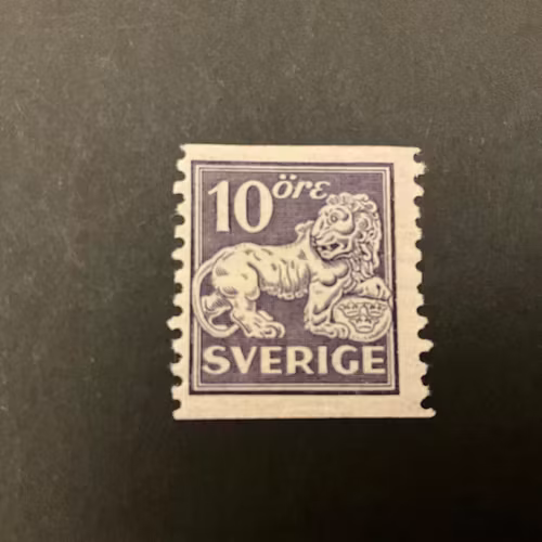 Stående lejon facit nr 145 postfriskt märke