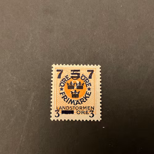 Landstormen III facit nr 126 cx postfriskt märke