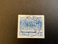 Svensk fredsrörelse 100 år facit nr 1246 lyxstämplat NÄSSJÖ