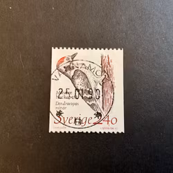 Djur i hotad miljö facit nr 1543 praktstämplat VÄRNAMO
