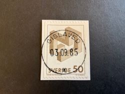 Omöjliga figurer facit nr 1200 lyxstämplat på klipp GISLAVED