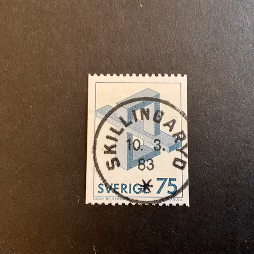 Omöjliga figurer facit nr 1201 lyxstämplat SKILLINGARYD