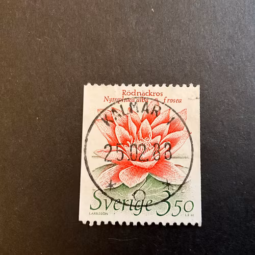 Levande natur facit nr 1342 lyxstämplat KALMAR 1