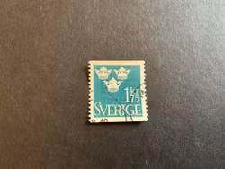 Tre kronor facit nr 305 stämplat märke