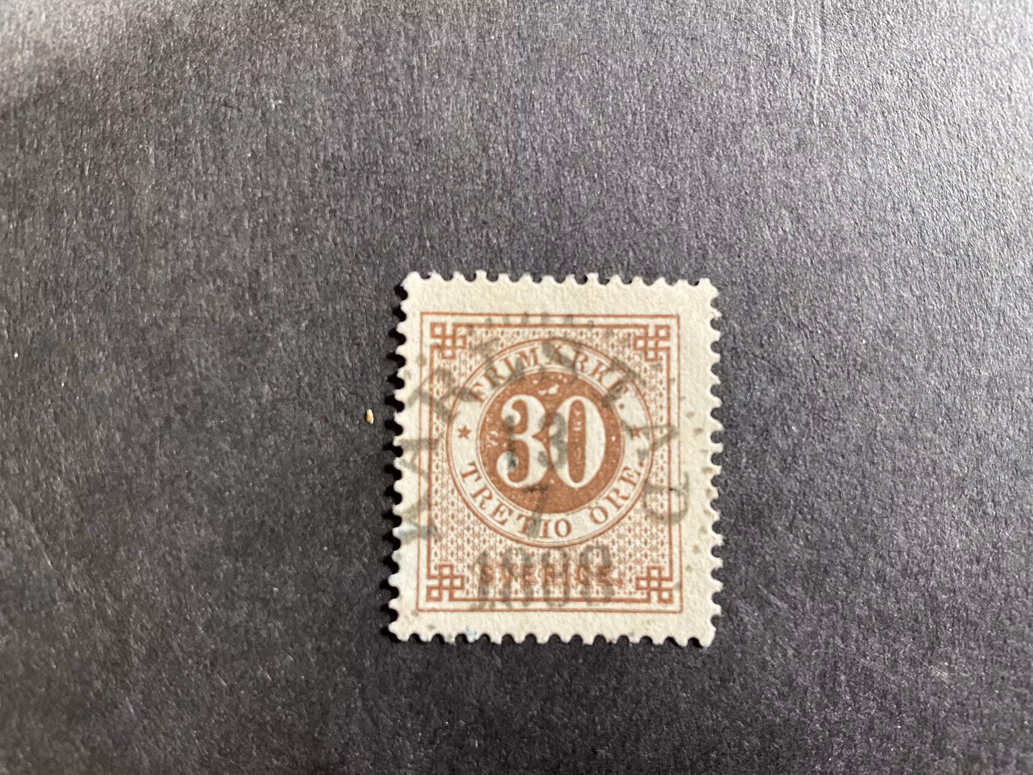 Ringtyp PH facit nr 47 lyxstämplat KARLSTAD