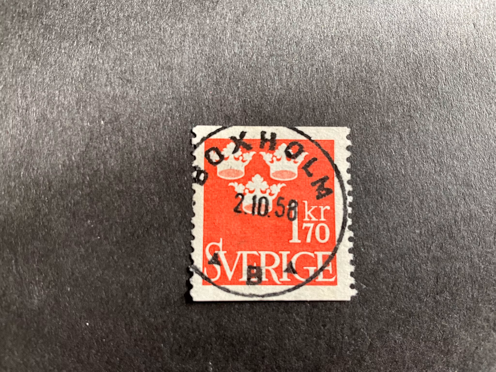 Tre kronor facit nr 304 lyxstämplat BOXHOLM