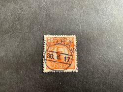 Gustaf V i medaljong facit nr 86 praktstämplat BORÅS