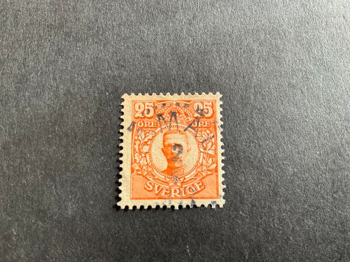 Gustaf V i medaljong facit nr 86 praktstämplat ÅMÅL