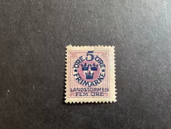 Landstormen I facit nr 109 stämplat märke
