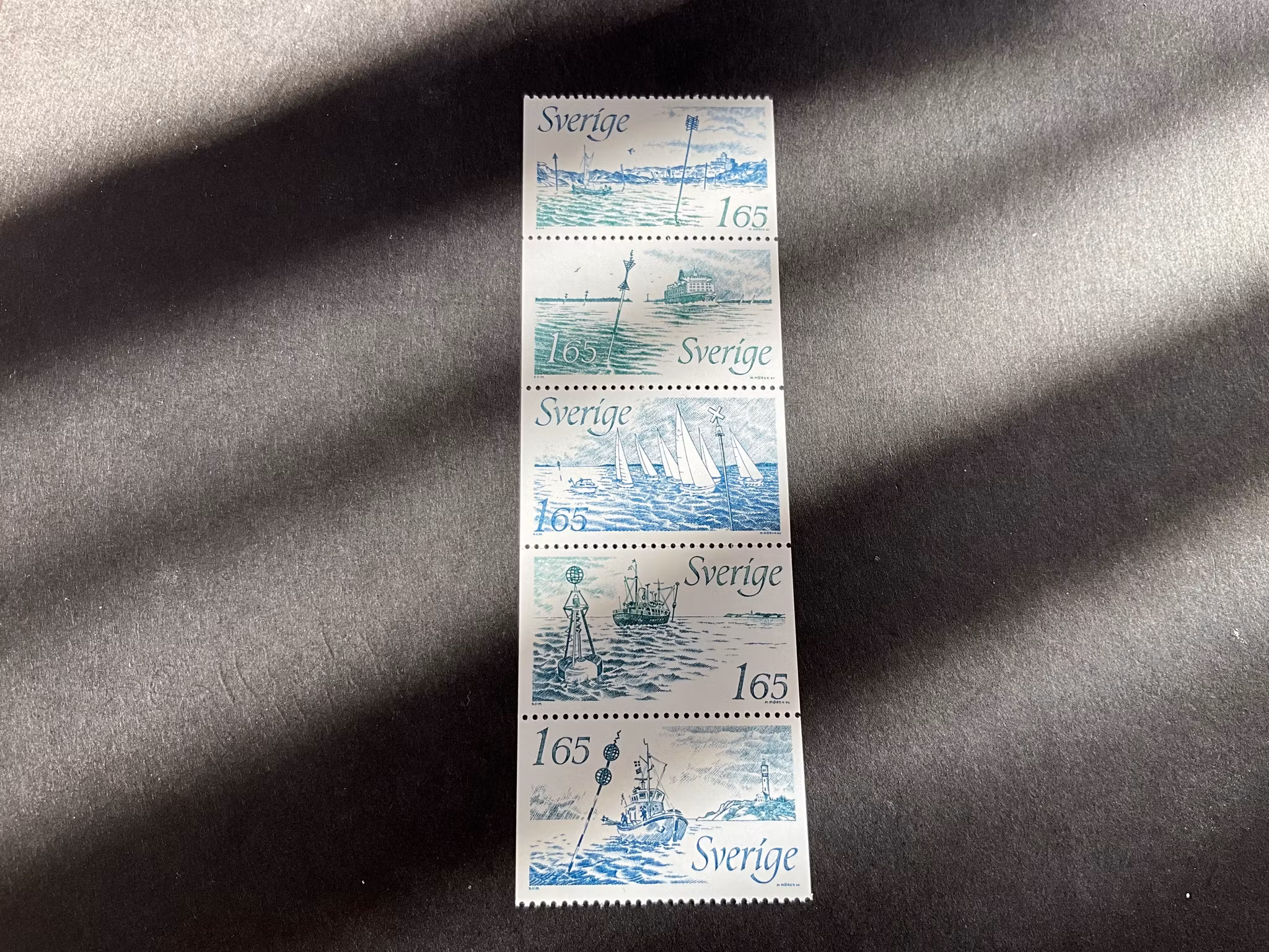 Nya sjömärken postfriskt häftesblock facit nr 1213-1217