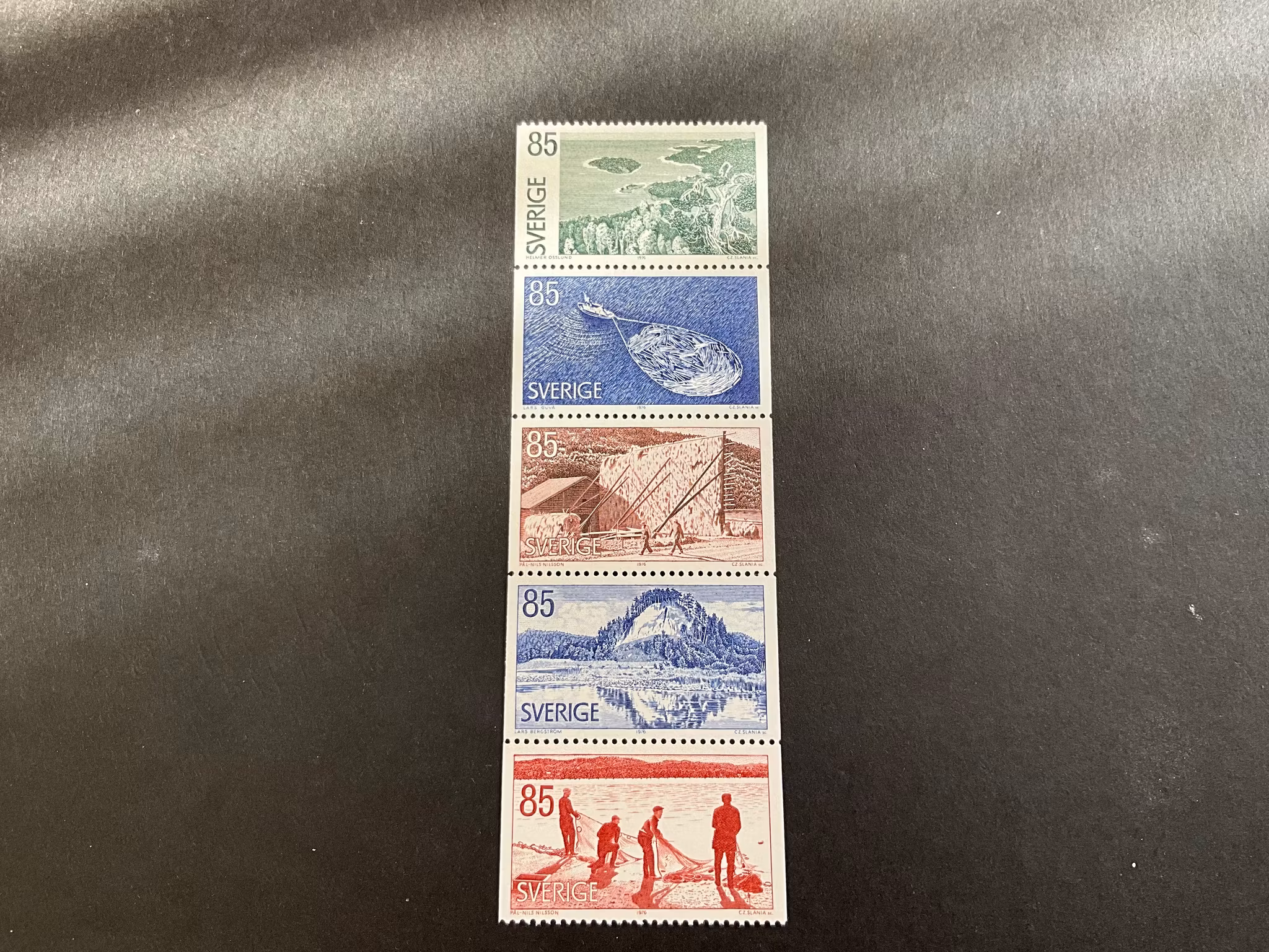 Ångermanland facit nr 962-966 postfriskt häftesblock
