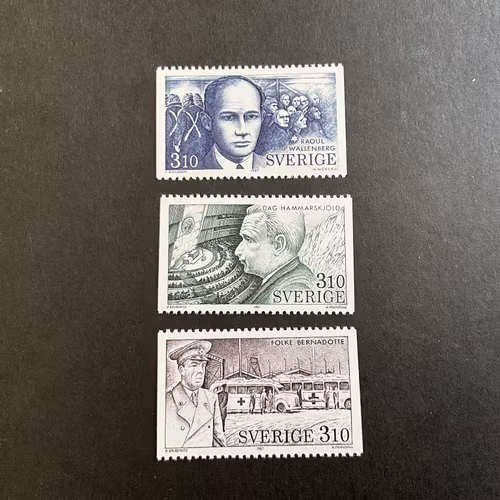 I humanitetens tjänst facit nr 1460-1462 postfrisk serie