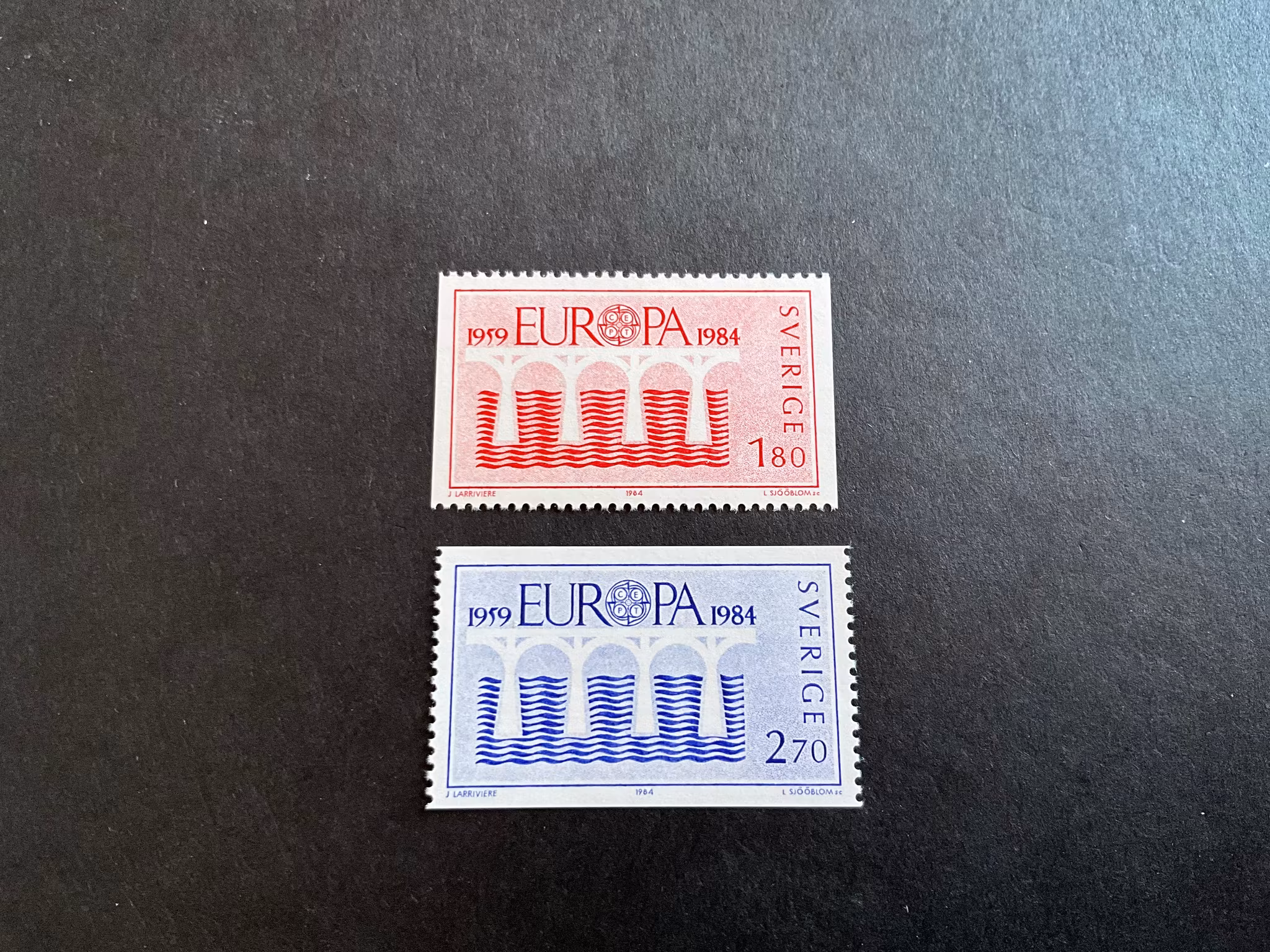 Europa XIII facit nr 1287-1288 postfrisk serie