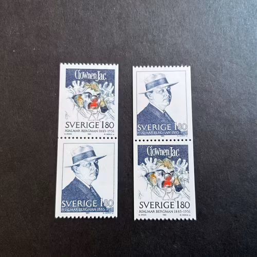 HjalmarBergman facit nr 1267 SX1 och SX2 postfriska par
