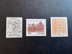 Elin Wägner och kulruren i Lund facit nr 1210-1212 postfrisk serie